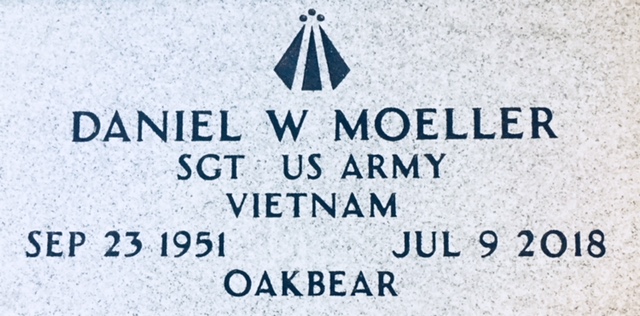 Dan Moeller's grave marker
